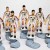 Subbuteo Andrew Table Soccer AC Milan away kit only 12 figures,no bases,no box